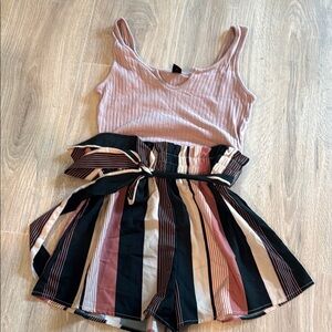 SHEIN Ribbed Pink Top